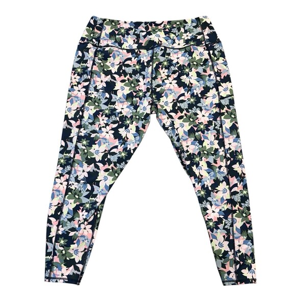 Vera Bradley Women’s 3XL Floral Yoga Stretch Pants W/ Cell Phone Pockets - Picture 3 of 3